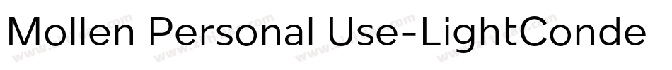 Mollen Personal Use-LightCondensed字体转换